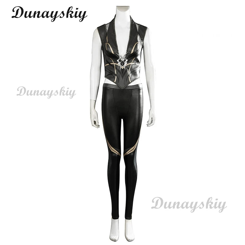 Baldurs Cos Gate 3 Cosplay Shadowheart Costume Fantasia Disguise Adult Women Leather Pants Outfit Female Halloween Carnival Suit