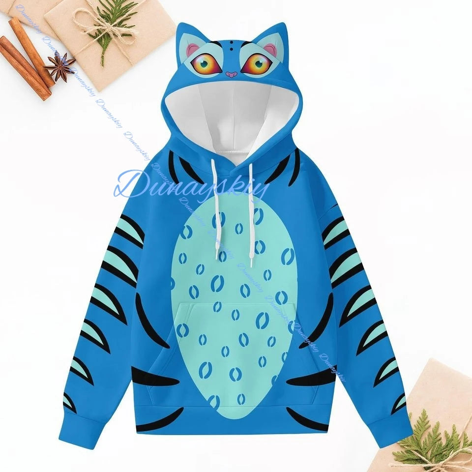 Kpop Demon Cosplay Derpy Tiger Costume Hunters Tiger Hoodie Pants Sets Kids Boys Halloween Christmas Party Outfits