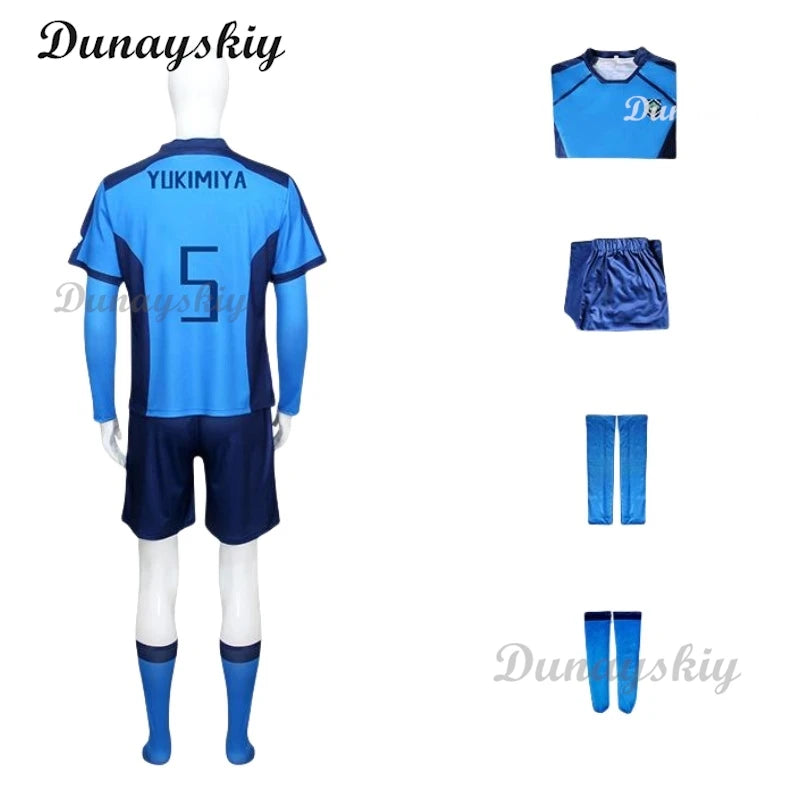 Japan Anime Blue Itoshi Sae Cosplay Costumes Shidou Ryuusei Sports Jersey Oliver Aiku Soccer Lock Jersey Football White Suit