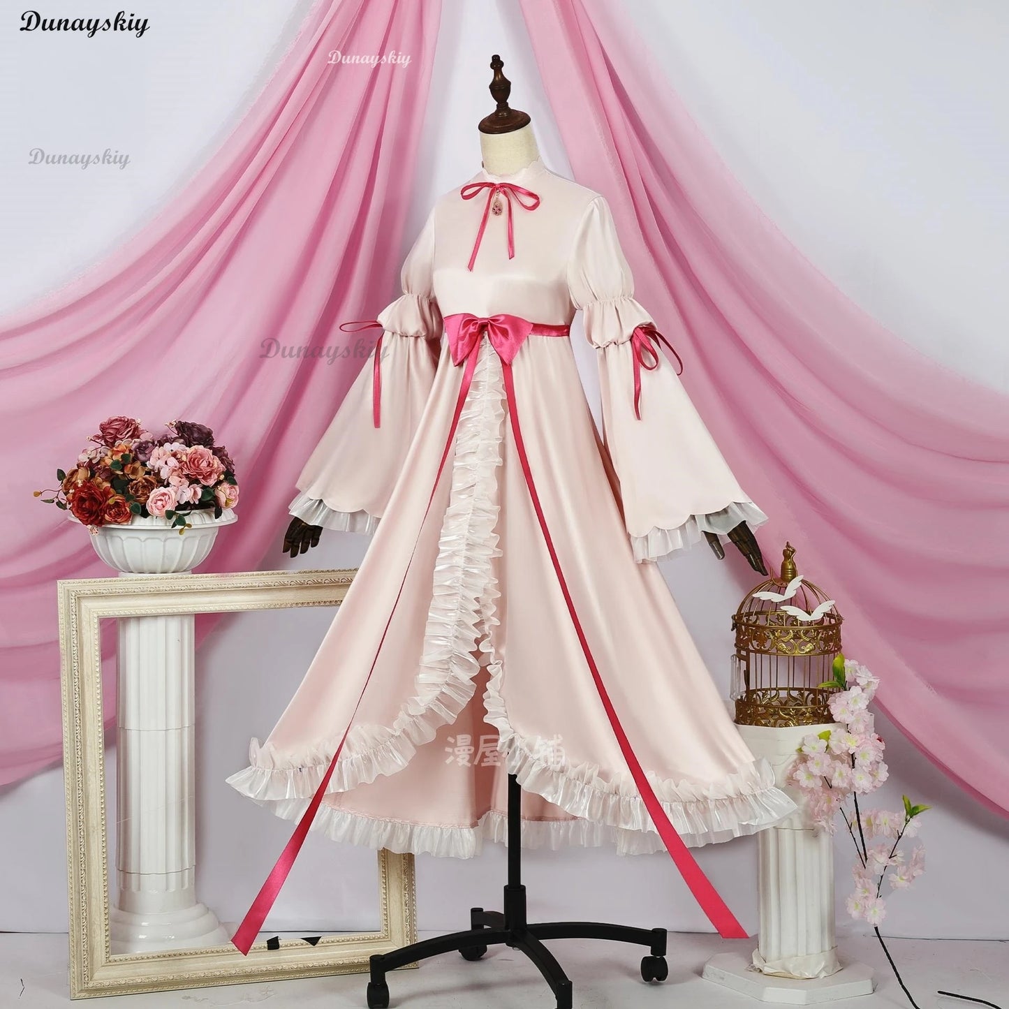 Cosersea Shugo Chara Hinamori Amu Amulet Angel Cosplay Costume Women Pink Dress Halloween Suit Outfit Fullset Suit With Bow