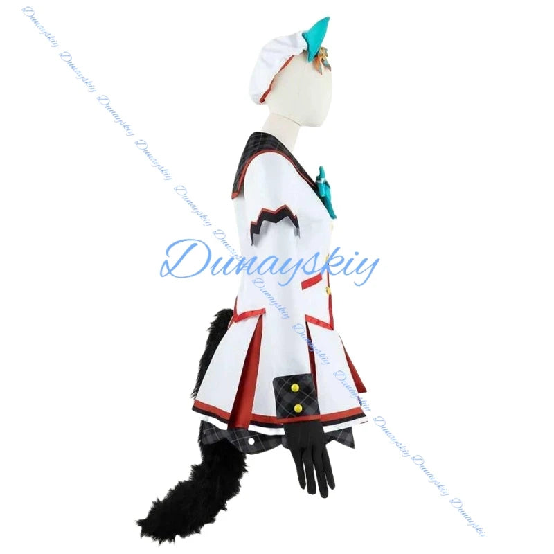 Game Umamusume: Pretty Derby Hokko Tarumae Cosplay Costume Wig Tail Shoes Combat Uniform Skirt Woman Kawaii Suit Customize