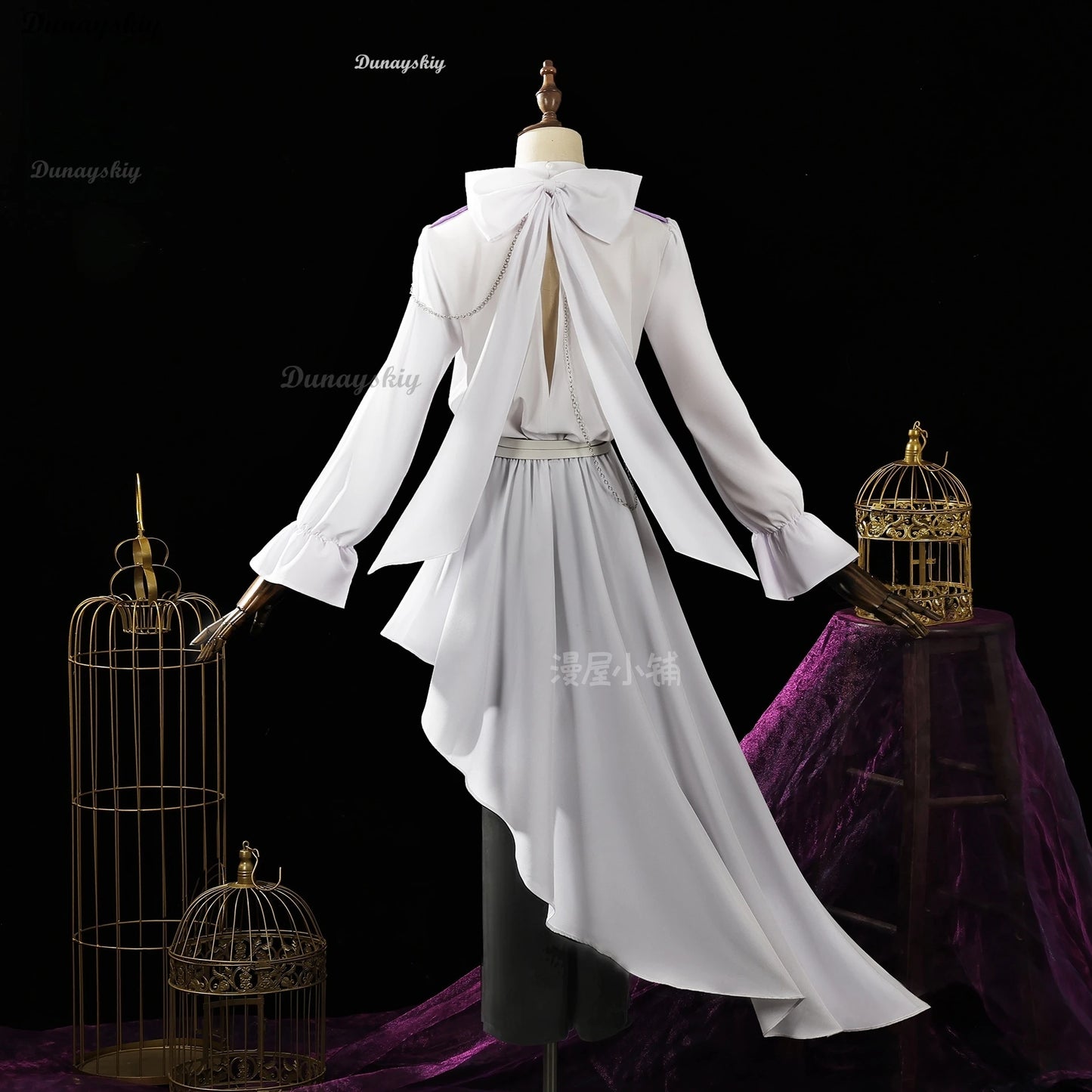 Alien Stage Luka Cosplay Costume Wig Top Pants Anime Idol Cosplay Role Playing Party Purple Suit Mens Fancy Halloween Outfit