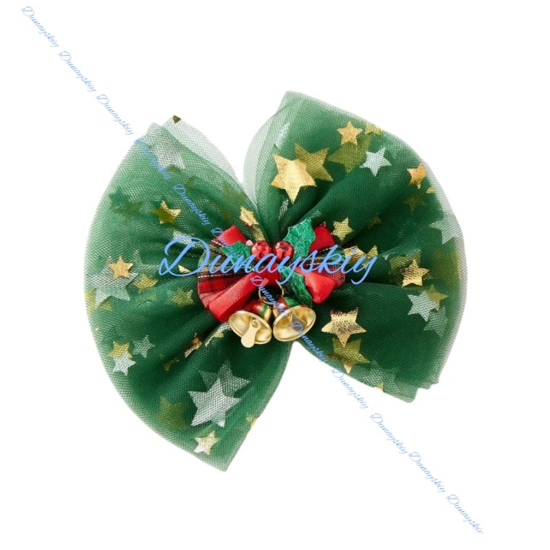 Christmas Kids Girl Stars Dress Cosplay Baby Dresses for Girls Sleeveless Red Green Party Layered Tulle Dress Xmas Clothes