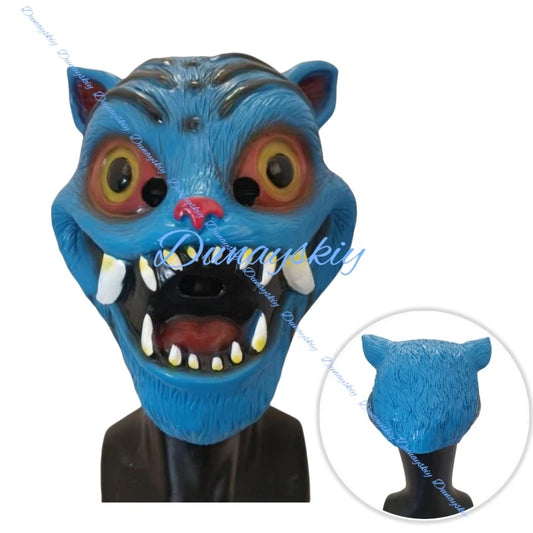 K-POP Demon Carnival Mask: Tiger Derpy Horror Mask for Halloween, Unisex & Kids Movie Cosplay