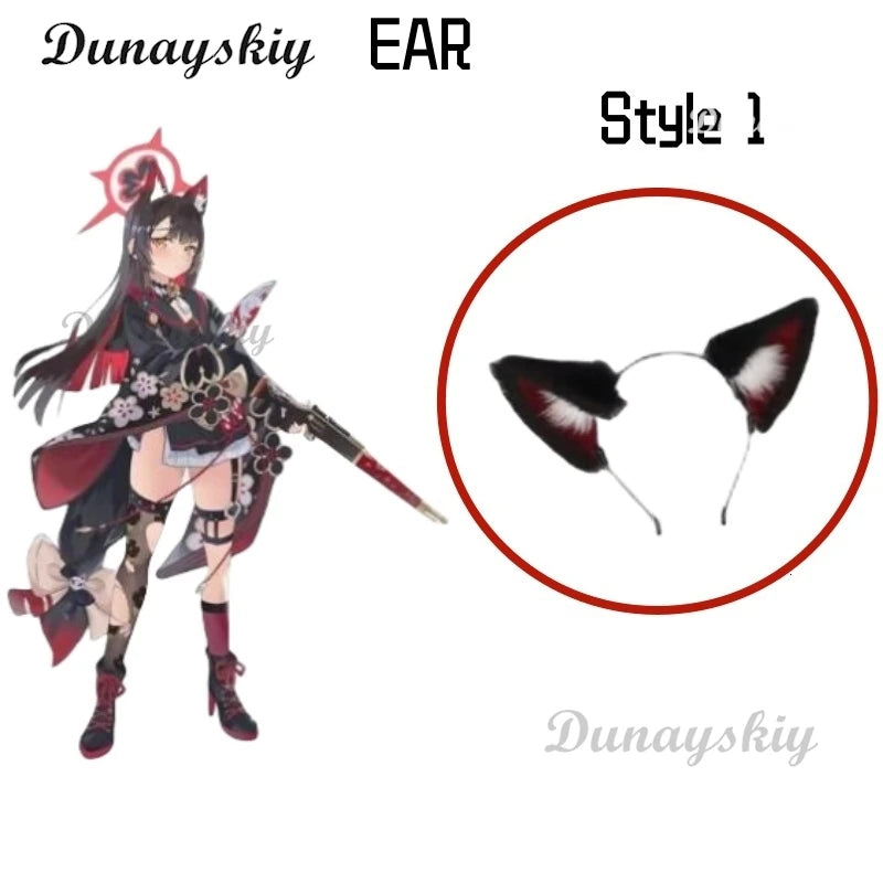 Anime Game Blue Archive Kosaka Wakamo Cosplay Costume Wig Japanese Kimono Lolita Dress Mask Woman Sexy Lovely Halloween Suit