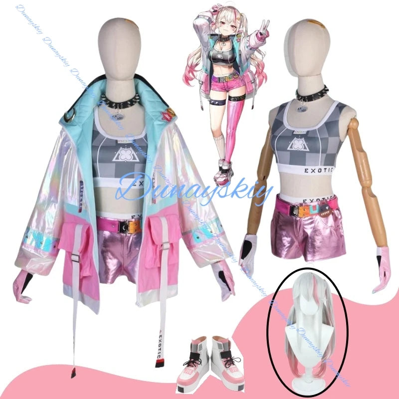 NIKKE Goddess of Victory Jackal Cosplay Costume Cute Lori Jackal Game Costume Wig Shoes Women Halloween Party Outfit Full Set