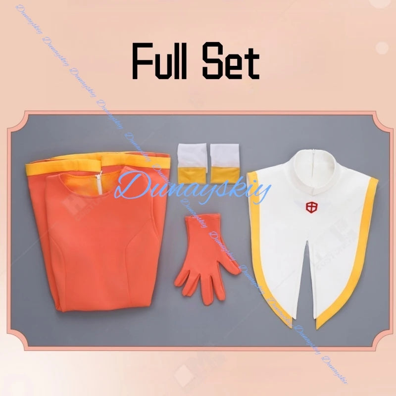 Sakura Game Cosplay Costume Wig School Uniform Anime Green Dress Clothe Halloween Costumes For Women Man Full Set