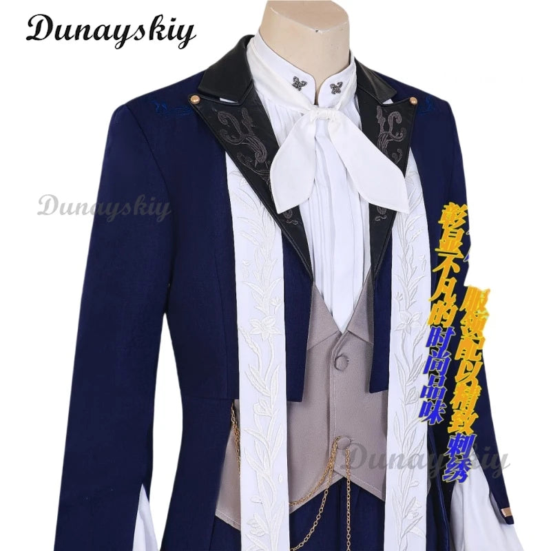 Love and Deepspace Rafayel Cosplay Costume Wig Sea Demon Lament Uniform Halloween Carnival Party Christmas Customized