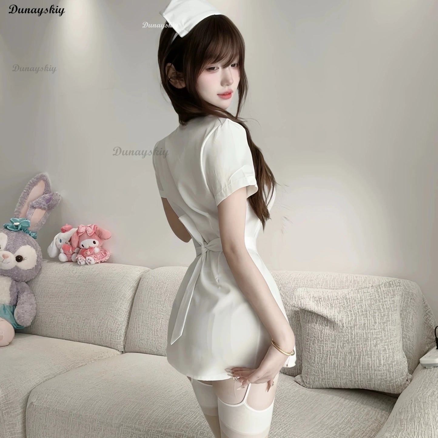 Pure Love Nurse Doctor Role Play Uniform Temptation White Angel White Dress Sexy Lingerie Fashion Sexy Uniform Suit Halloween