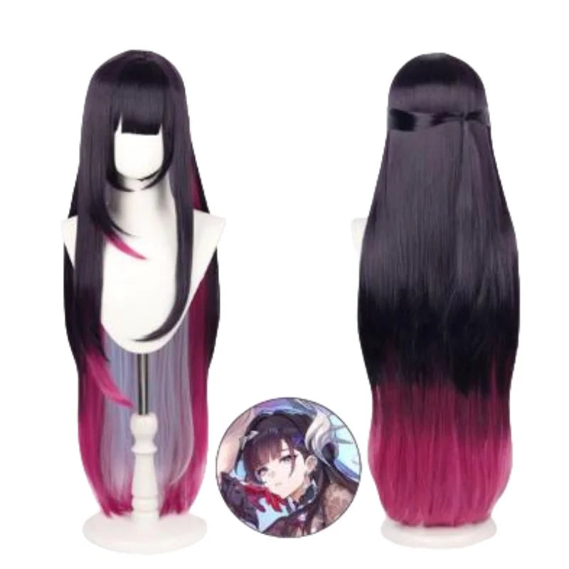 Hysilens Honkai Star Rail Hysilens Cosplay Costume Anime Long Mixed Wig Props Halloween Party for Women Girls Carnival