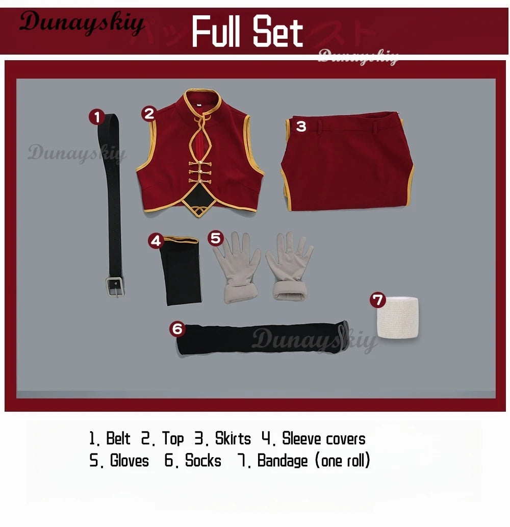 Anime GinTama Kagura 2 Years Later Uniform Prop China Style Suit  Cosplay Costume Customized  Halloween Carnival Party