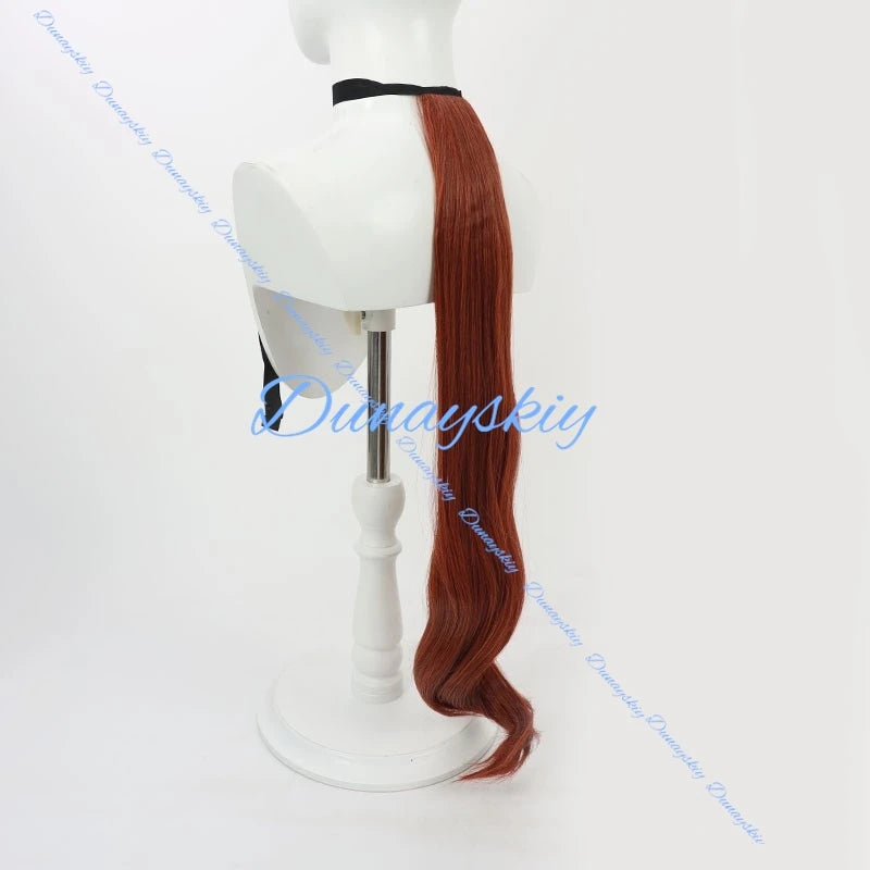 Anime Game Uma Musume: Pretty Sweep Tosho Cosplay Wig Tail Roleplay Party Costume Prop Synthetic Hair Heat