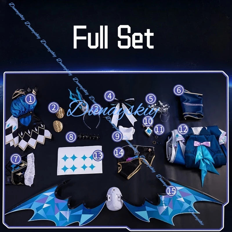 Honkai Star Rail Cerydra Game Cosplay Costume Wig Dress Uniform Wing Amphoreus For Women Girls Halloween Festival Party Props