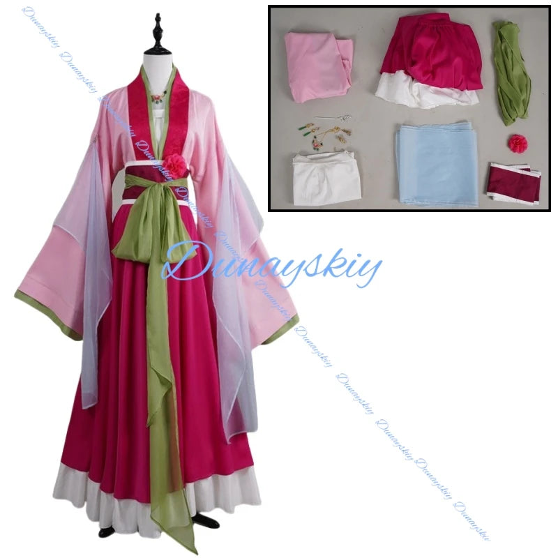 Maomao Halloween Little Zombie Cosplay Anime The Apothecary Diaries Cosplay Costume Qipao Uniforms Clothes Sets Wig Cosplay