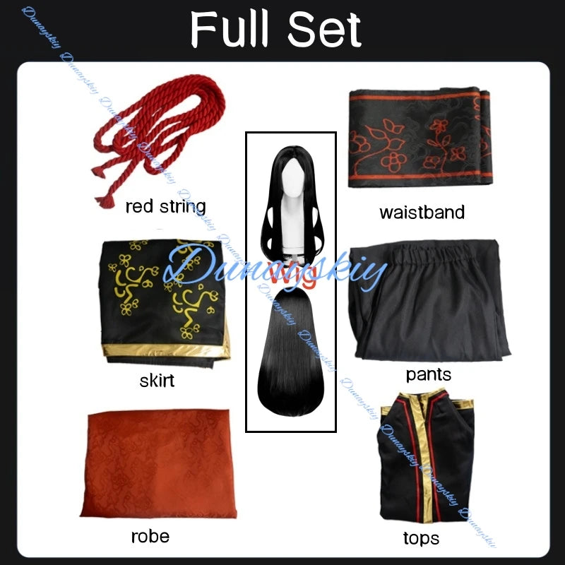 Wei Cosplay Costume Wig Anime Limbus Company Wei Cospaly Men Woman Outfits Halloween Party Uniform Suit Shoe