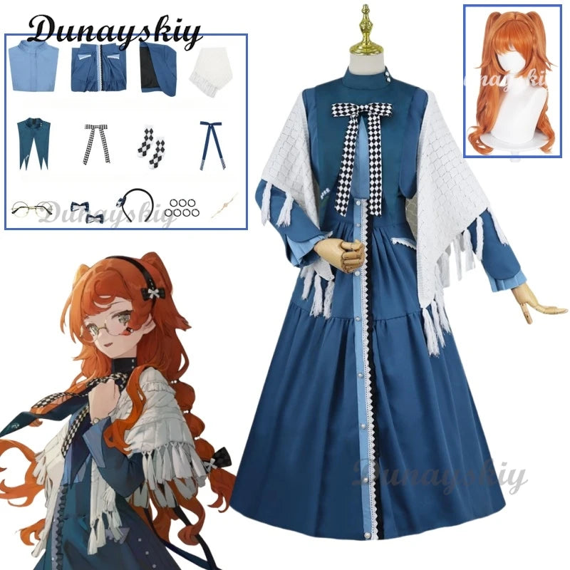 Reverse:1999 Sonetto Women 1st Anniversary Daily Cosplay Costume Cos Game Anime Party Uniform Hallowen Play Role Clothes
