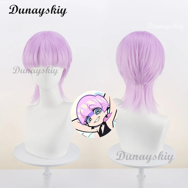 Anime Panty & Stocking Purple Blue Wig With Garterbelt Cosplay Wig New Angel Polyester Polyurethane Brother Halloween Carnival