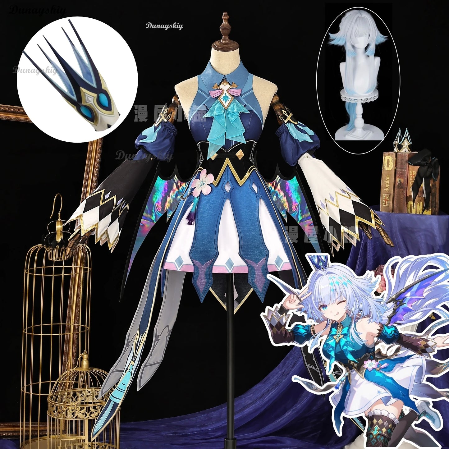 Game Honkai Star Rail Cerydra Cosplay Costume Wig Dress Uniform Amphoreus Halloween Festival Party Props For Women Girls