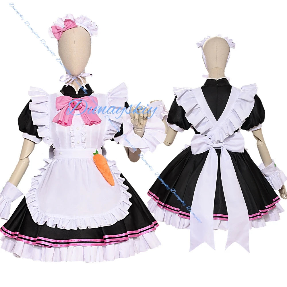 Game Umamusume: Pretty Derby T.M. Opera O Cosplay Costume Wig Pink Maid Dress Woman Sexy Kawaii Christmas Halloween Suit
