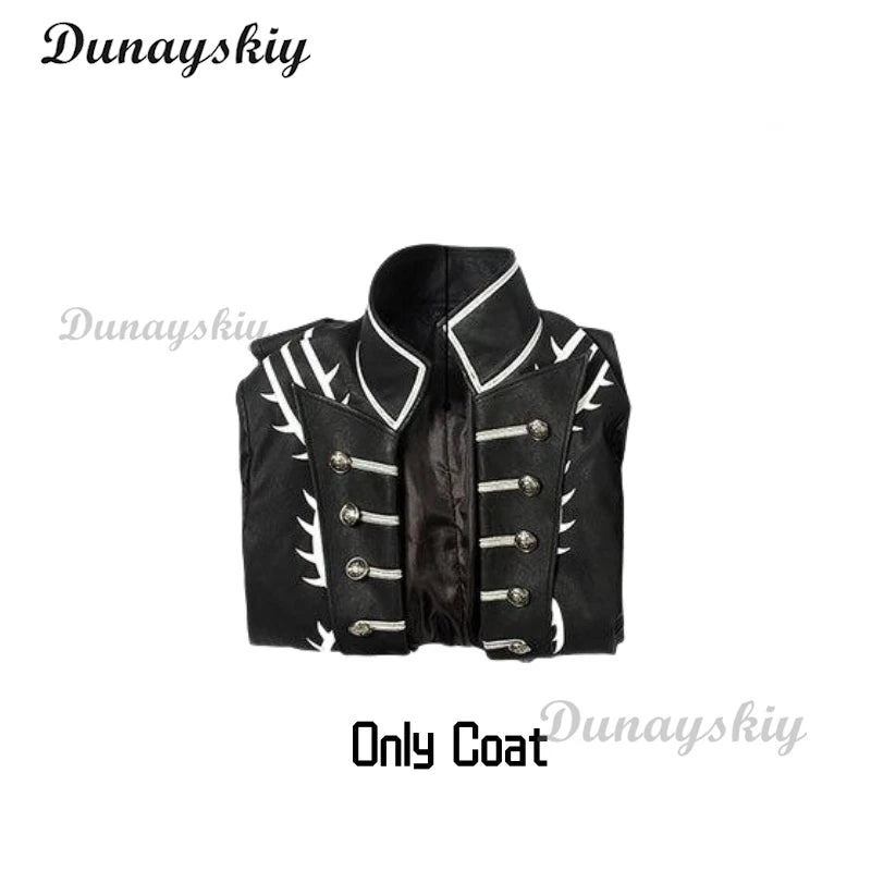 Devil Cosplay May Cry 5 Adult Woman Disguise Vergil Black Long Coat Women's Costumes Halloween Costume Figures Men's Custumes