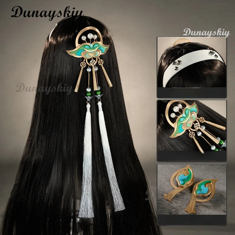 Astra Yao Cosplay Costume Wig Zenless Zone Zero Game Uniform 3D Gorgeous Waist Accessories Halloween Party for Women Men