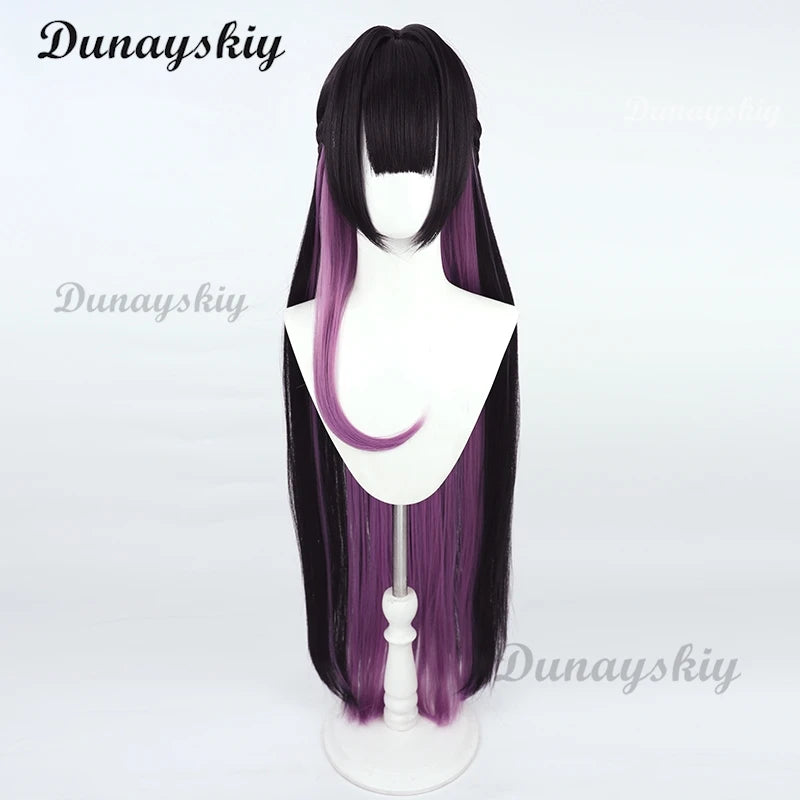 NIKKE Goddess of Victory Mihara Cosplay Wig Earrings Long Straight Women Hair Heat Resistant Synthetic Hair