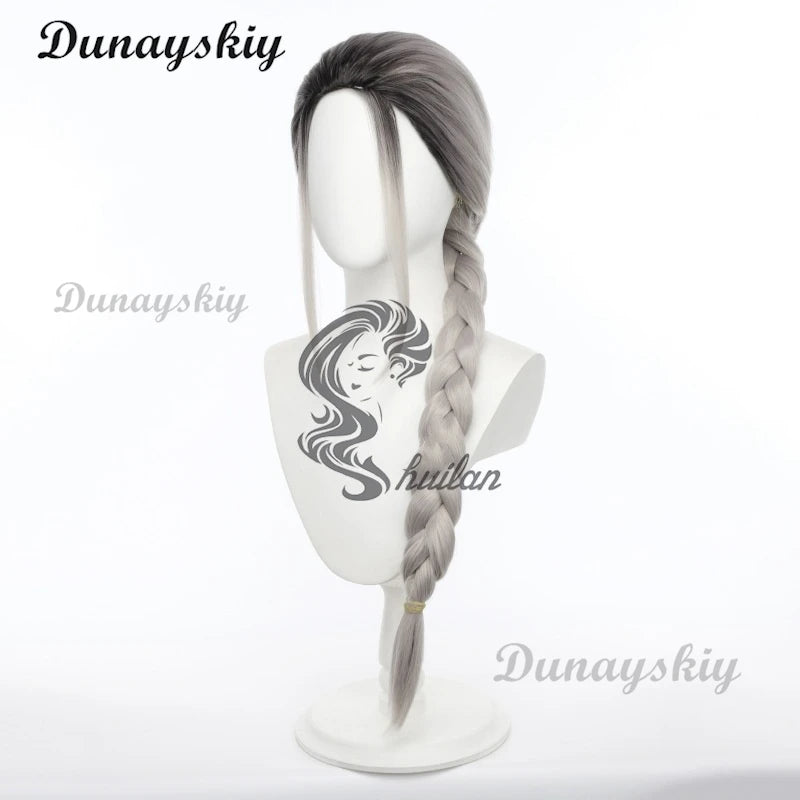 Anime Gokurakugai Tao Saotome Cosplay Wig Glasses Long Hair Ponytail Alma Halloween Party for Women Girls Props Customized