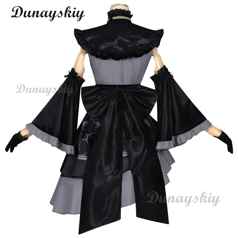 Game Blue Archive‌ Utazumi Sakurako Cosplay Costume Wig Halo Lolita dress Women's Dresses White Wig Accessory Customized