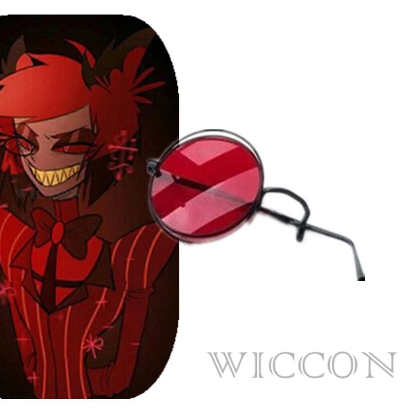 ALASTOR Cosplay Kids Size Hazbbin Anime Cosplay Costume Wig Ears Hotel Accessories Halloween Uniform Men Women Jacket Red Suit