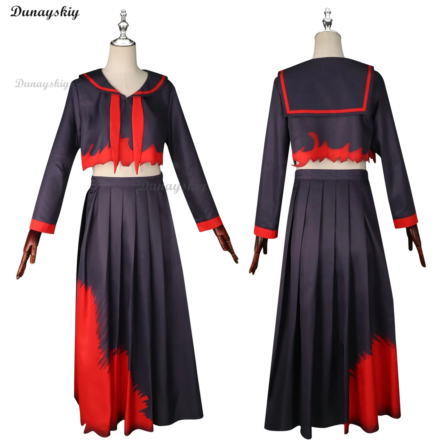 Game Blue Archive Kenzaki Tsurugi Cosplay Costume Wig Japanese Black JK School Uniforms Long Skirt Woman Sexy Halloween Suit