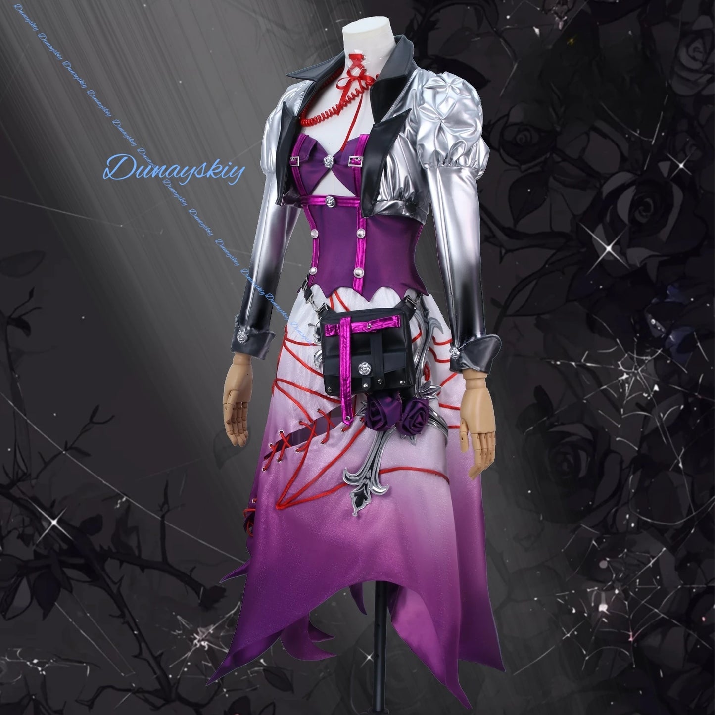 Game Identity Ⅴ Emily Dyer Doctor Lydia Jones Cosplay Costume Coat Purple Dress Uniform Woman Sexy Carnival Halloween Suit