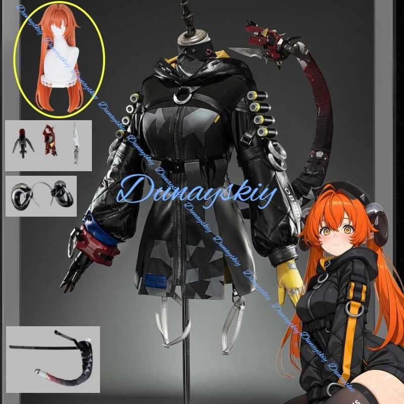 Game Zenless Zone Zero Orphie Cosplay Costume Uniform Halloween Carnival Party Christmas Play Role Clothes Clothing