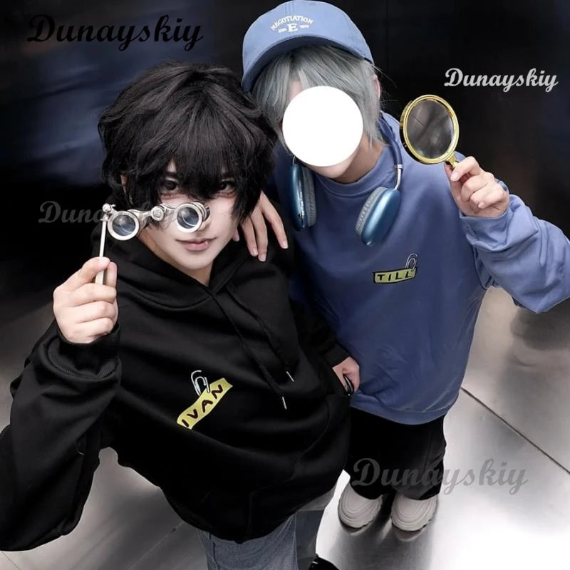 Alien Stage Ivan Till Cosplay Costume Set Suit Wig Hat Hoodie Idol Anime Clothes Dress Up Halloween Christmas Party