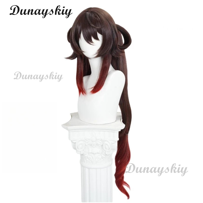 Game Genshin Impact - Hutao Cosplay Wig Game Genshin 2025 Lantern Rite Hu Tao Hu Tao New Costume Props Halloween Customized