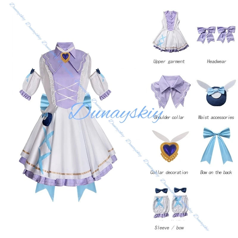 Needy Girl Overdose KAngel Ame Chan Cosplay Costume Wig Anime JK Uniform Birthday Dress Wand Prop For Women Girls Halloween