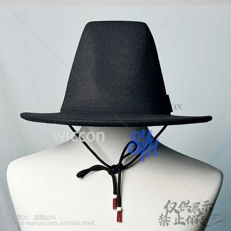 Anime Sajaboy Jinu Cosplay Kpop Demon Idol Stage Handsome Vampire Hat Black Halloween Party Goth DIY Headwear Cos Customized