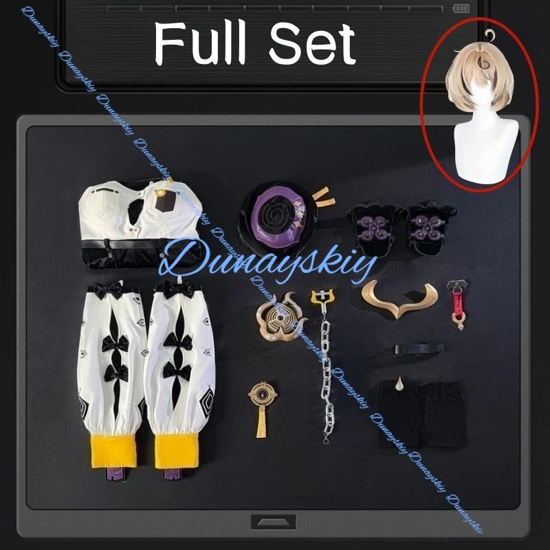 Zenless Zone Zero Yidhari Cosplay Costume Wig Tail Shoes Uniform Hat Socks Outfit Spook Shack Halloween Party Carnival Prop