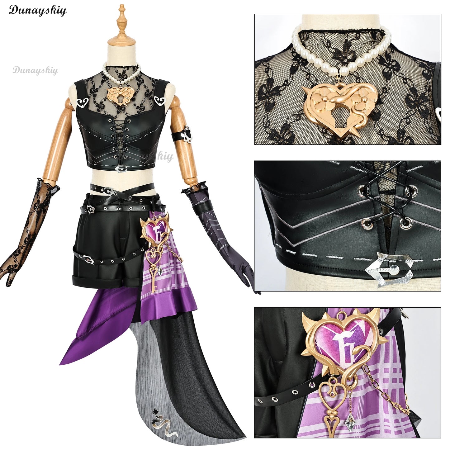 Game Identity V Mechanic Lock Core Anime Cosplay Costume Wig Tracy Reznik Suit Glove Glasses Hat Props Women Halloween Party Set