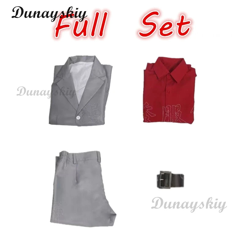 Yakuza Kazuma Kiryu Cosplay Uniform Wig Manga Anime Game Christmas Party Halloween Uniform Outfit Cosplay Costume