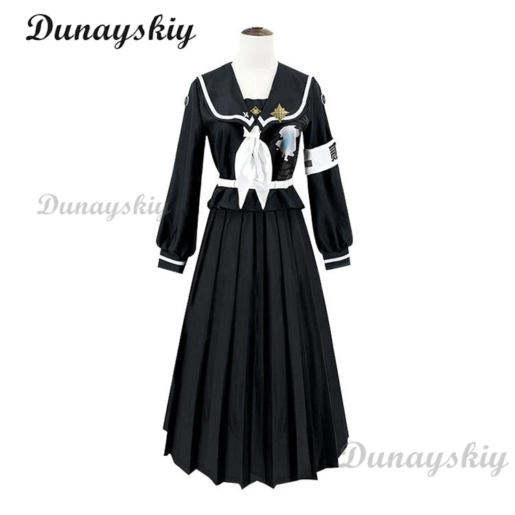 Anime Hundred Line Sizuhara Hiruko Cosplay Fantasia Costume Disguise for Women Dress Uniform Outfits Halloween Carnival Suit