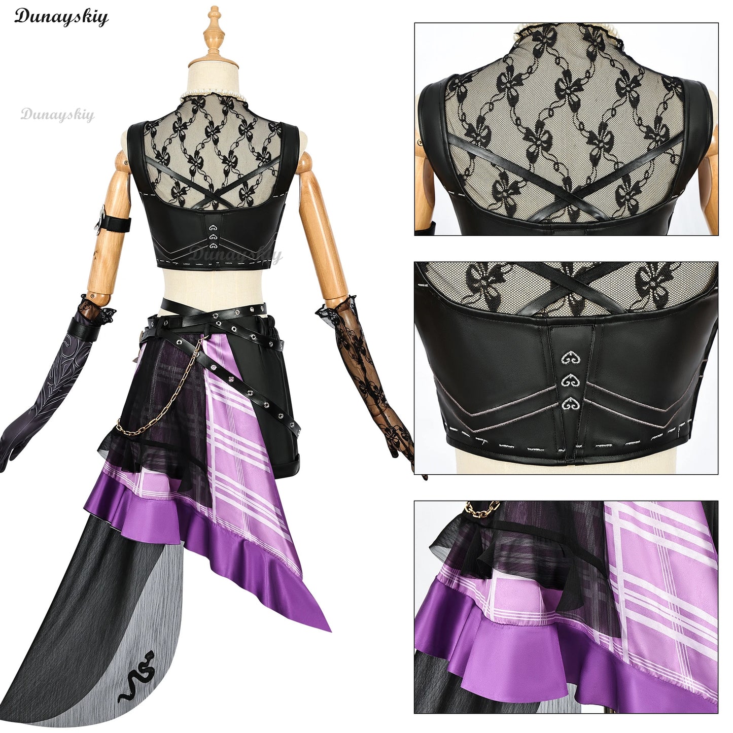 Game Identity V Mechanic Lock Core Anime Cosplay Costume Wig Tracy Reznik Suit Glove Glasses Hat Props Women Halloween Party Set