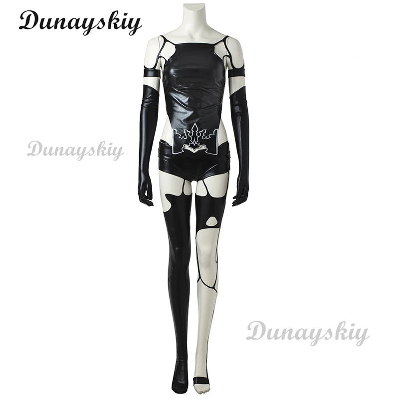 Game Cosplay NieR:Automata 2B Bodysuit YoRHa No. 2 Type B Costume Women Halloween MOD Costume NieR Automata