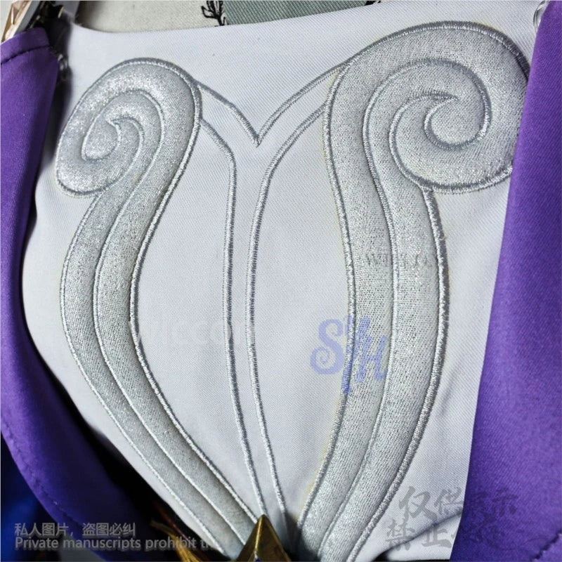 Game Honkai Star Rail Cyrene Cosplay Costume Deep Purple Mini Dress Kawaii Japanese Girls Pink Jirai Kei Wigs Halloween Party