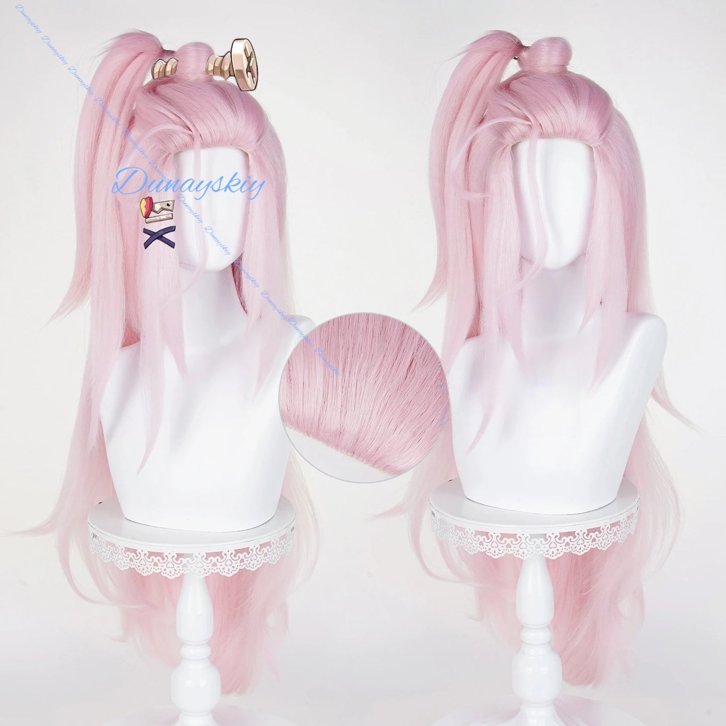 Game Genshin Impact Aino Cosplay Costume Outfit Dress Wig Women Halloween Animation Party Wig Uniform Props