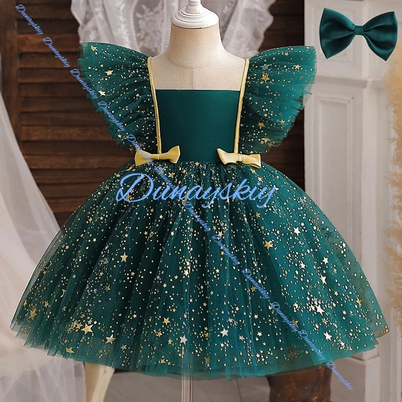 Princess Cosplay Dress Costume Party Kid Evening Party Christmas Clothes New Year Dress Outfits Birthday Girl Clothes