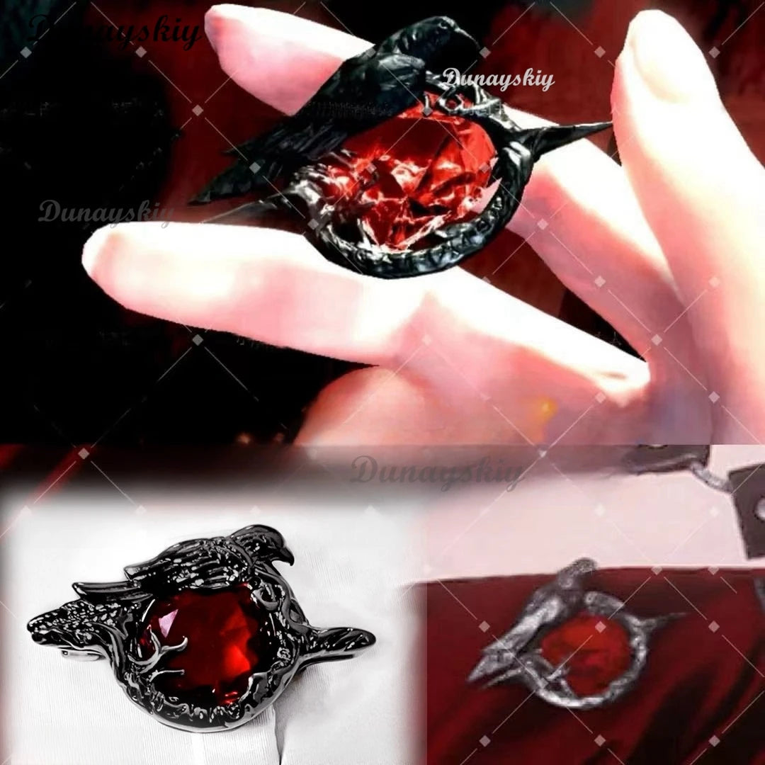 Anime Love and Deepspace Sylus Cosplay Collarbone Necklace Ornament Pendant Cartoon Accessorie Decorate Game Birthday Xmas Gift