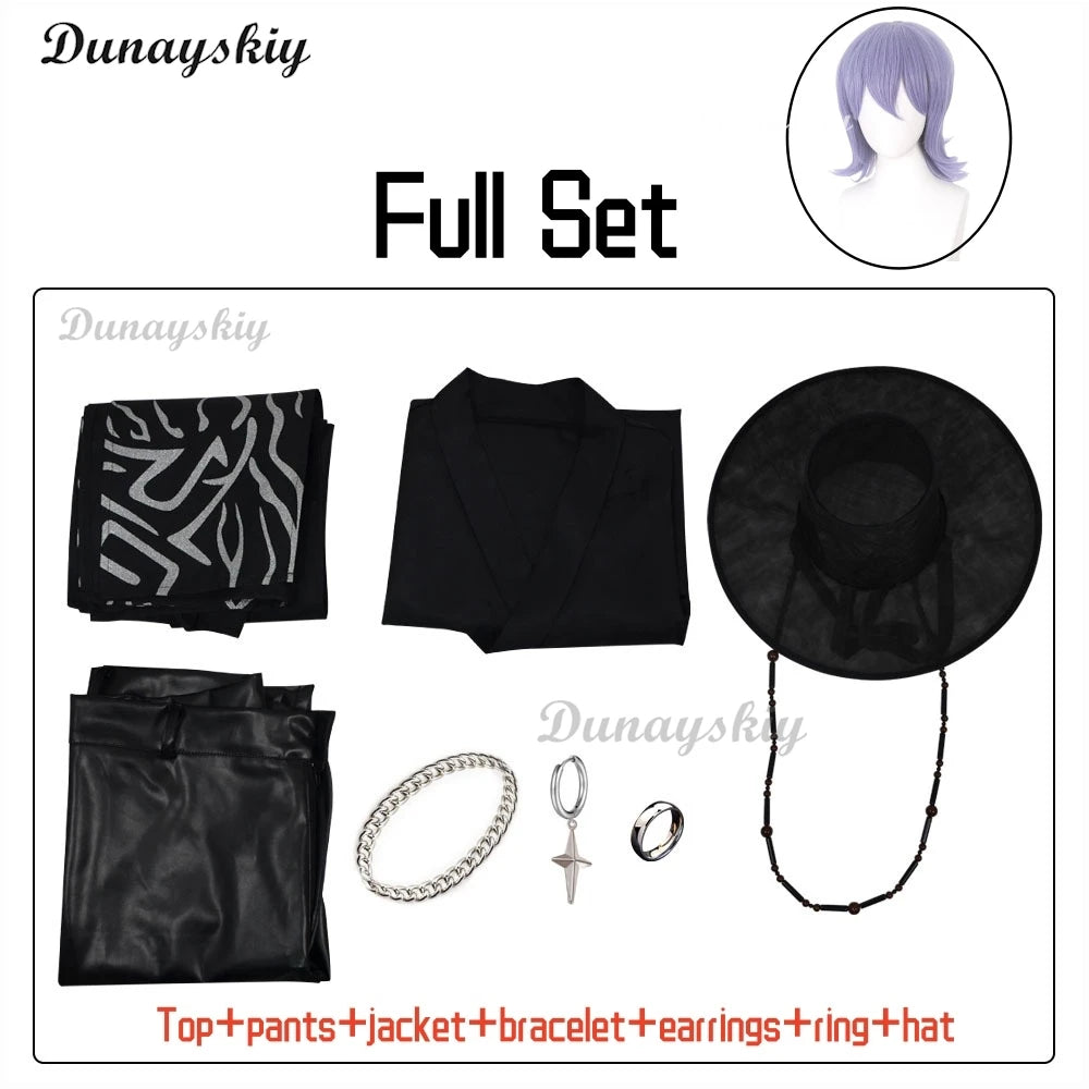 Anime Movie Demon KPOP Saja Boys Jinu Cosplay Costume Your Idol Black Robes Unisex Outfit Halloween Disguise for Adult Outfit