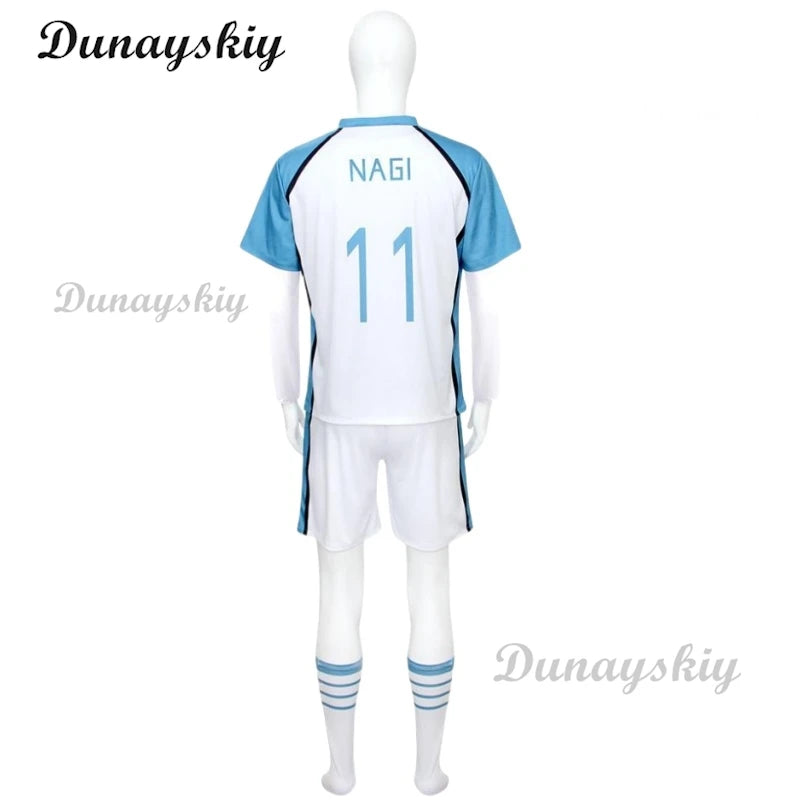 Japan Anime Blue Itoshi Sae Cosplay Costumes Shidou Ryuusei Sports Jersey Oliver Aiku Soccer Lock Jersey Football White Suit