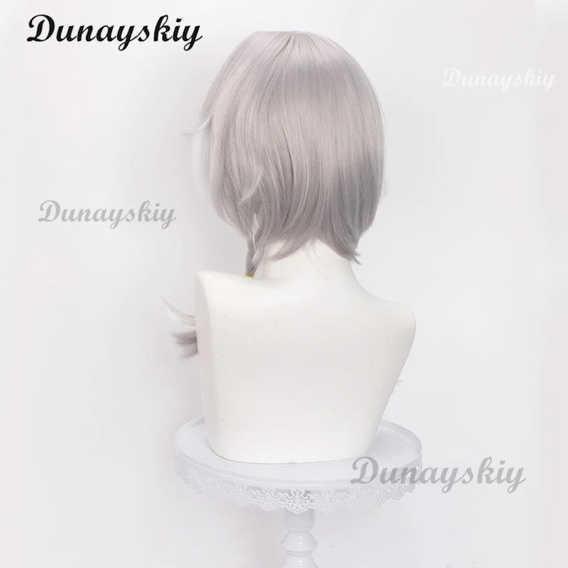 Honkai Star Rail Cipher Cosplay Wig Cifera Gray White Long Hair Amphoreus Halloween Party for Women Girls Carnival Props