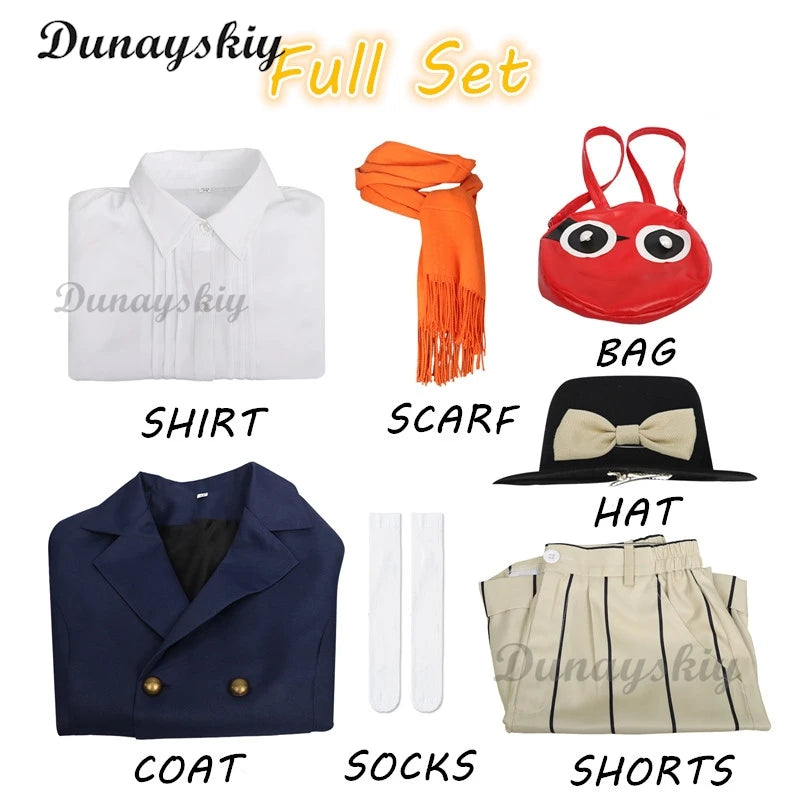 Yumeno Kyusaku Cosplay Anime Bungo Stray Dogs Costume Kyusaku Uniform Coat skirt Bag Wig Suit Party Role Play Outfit for Women